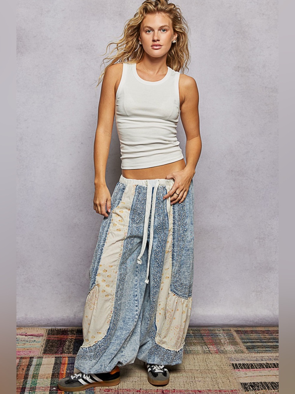 POL “ Summer Stroll “ Balloon Pants Joggers | Denim